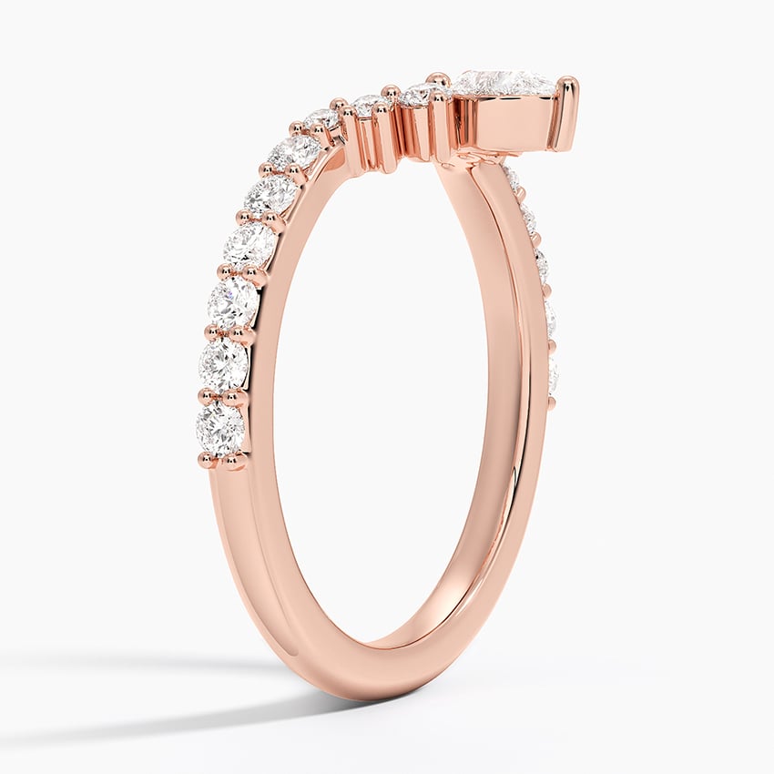 Luxe Lunette Diamond Ring (1/2 ct. tw.) Rose Gold 18k Wedding Band