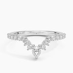 Luxe Lunette Diamond Ring (1/2 ct. tw.) Platinum Wedding Band