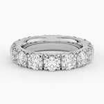 French Pavé Eternity Diamond Ring (4 1/2 ct. tw.) Platinum Eternity Band