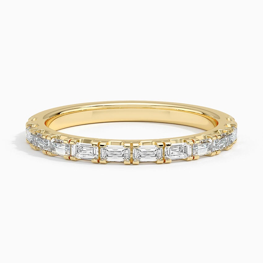 Gemma Baguette Diamond Ring (1/2 ct. tw.) Yellow Gold 18k Wedding Band