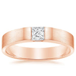 Jamie Diamond 4mm Wedding Ring Rose Gold 18k Wedding Band