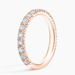 Anthology Three-Quarter Coverage Diamond Ring Rose Gold 18k Wedding Band