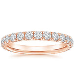 Anthology Three-Quarter Coverage Diamond Ring Rose Gold 18k Wedding Band