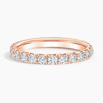 Anthology Three-Quarter Coverage Diamond Ring Rose Gold 18k Wedding Band