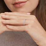Anthology Three-Quarter Coverage Diamond Ring Platinum Wedding Band