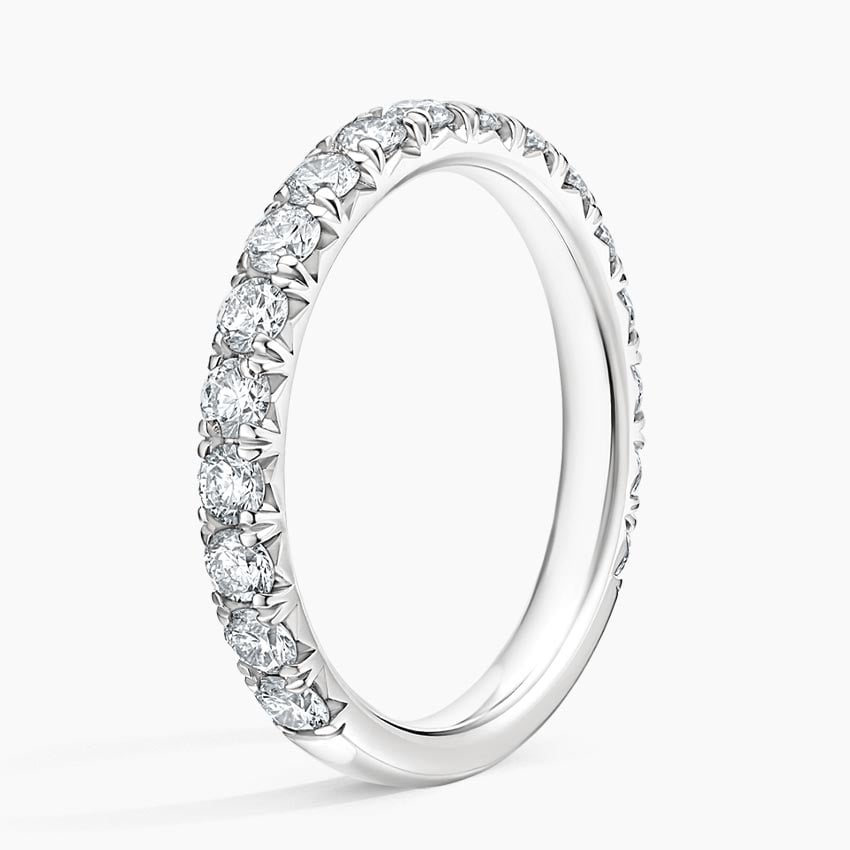Anthology Three-Quarter Coverage Diamond Ring Platinum Wedding Band