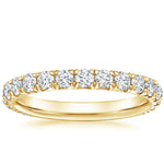 Anthology Three-Quarter Coverage Diamond Ring Yellow Gold 18k Wedding Band