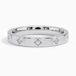 Elara 3mm Diamond Ring Platinum Eternity Band