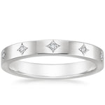 Elara 3mm Diamond Ring Platinum Eternity Band