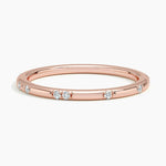 Astra 1.4mm Diamond Ring Rose Gold 18k Wedding Band