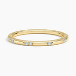 Astra 1.4mm Diamond Ring Yellow Gold 18k Wedding Band