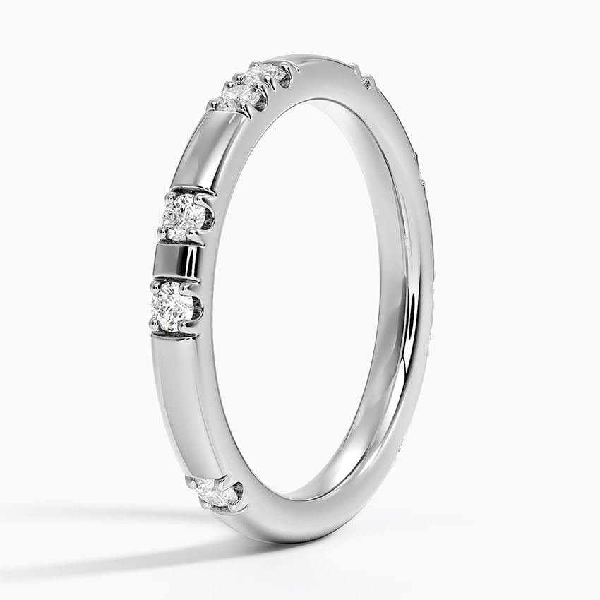 Astra 2.4mm Diamond Ring (1/4 ct. tw.) Platinum Wedding Band