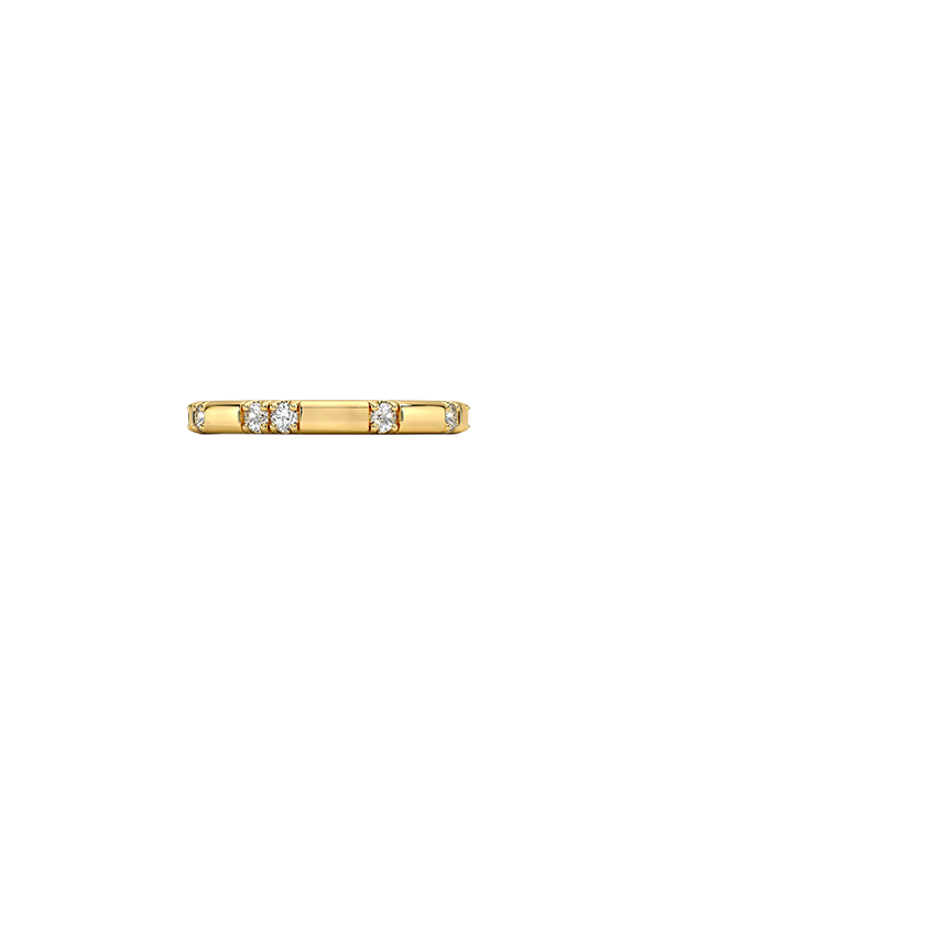 Astra 2.4mm Diamond Ring (1/4 ct. tw.) Yellow Gold 18k Wedding Band