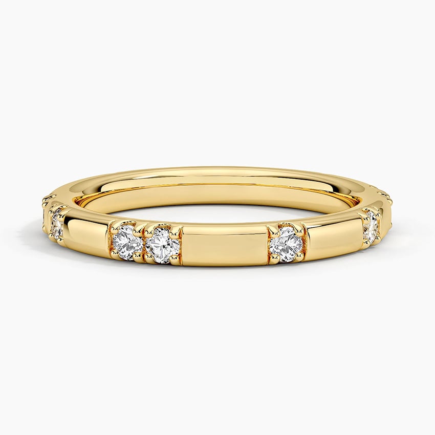 Astra 2.4mm Diamond Ring (1/4 ct. tw.) Yellow Gold 18k Wedding Band