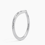 Astra Contour Diamond Ring Platinum Wedding Band