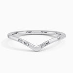 Astra Contour Diamond Ring Platinum Wedding Band