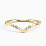 Astra Contour Diamond Ring Yellow Gold 18k Wedding Band