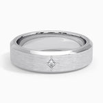 Caspian Diamond 6mm Wedding Ring Platinum Wedding Band