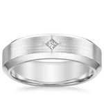 Caspian Diamond 6mm Wedding Ring Platinum Wedding Band