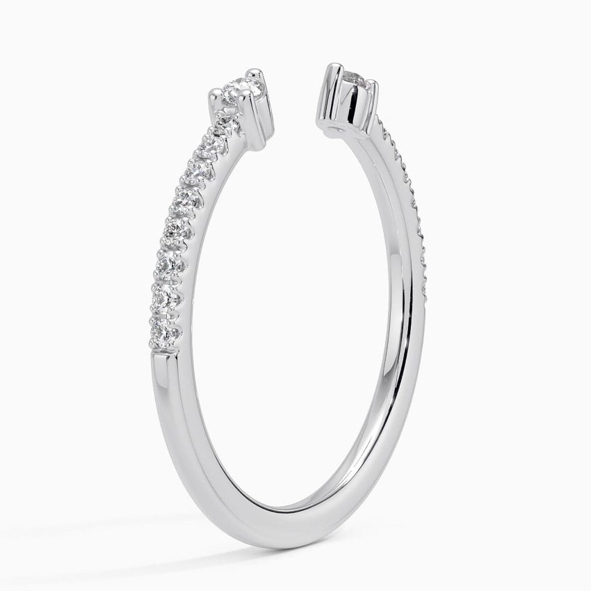 Rowan Diamond Open Ring Platinum Wedding Band