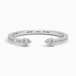 Rowan Diamond Open Ring Platinum Wedding Band