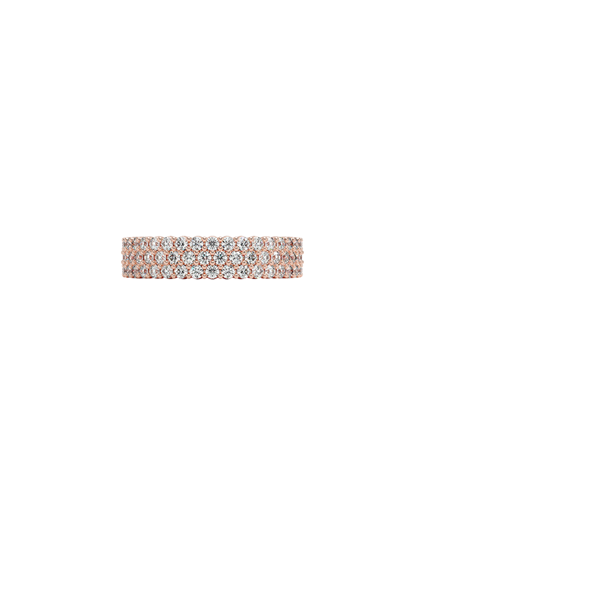 Arista Eternity Diamond Ring Rose Gold 18k Eternity Band