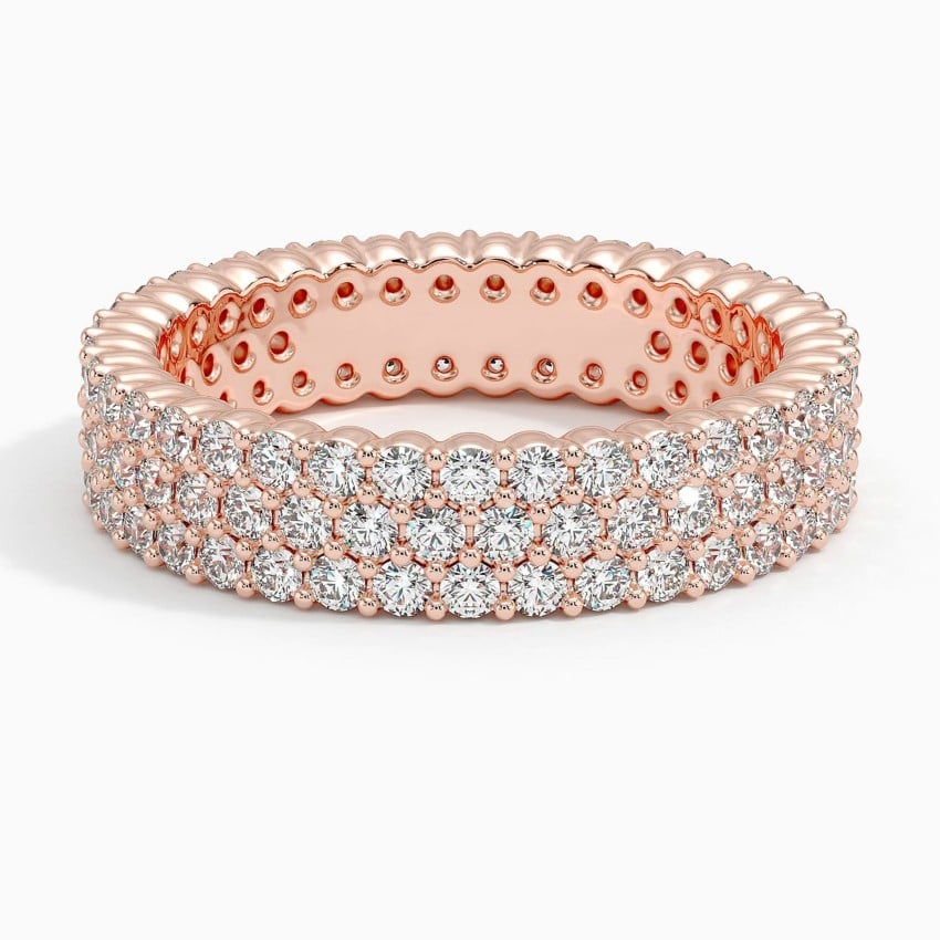 Arista Eternity Diamond Ring Rose Gold 18k Eternity Band