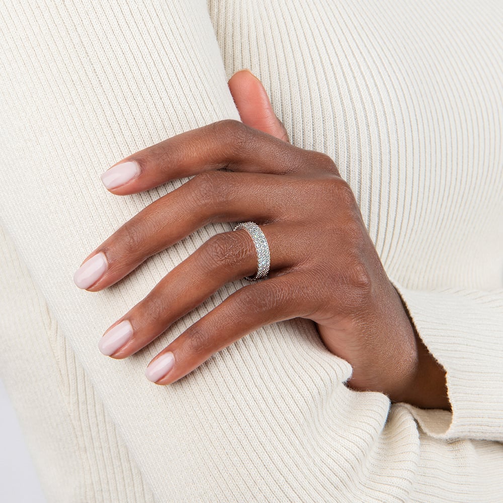 Arista Eternity Diamond Ring Platinum Eternity Band