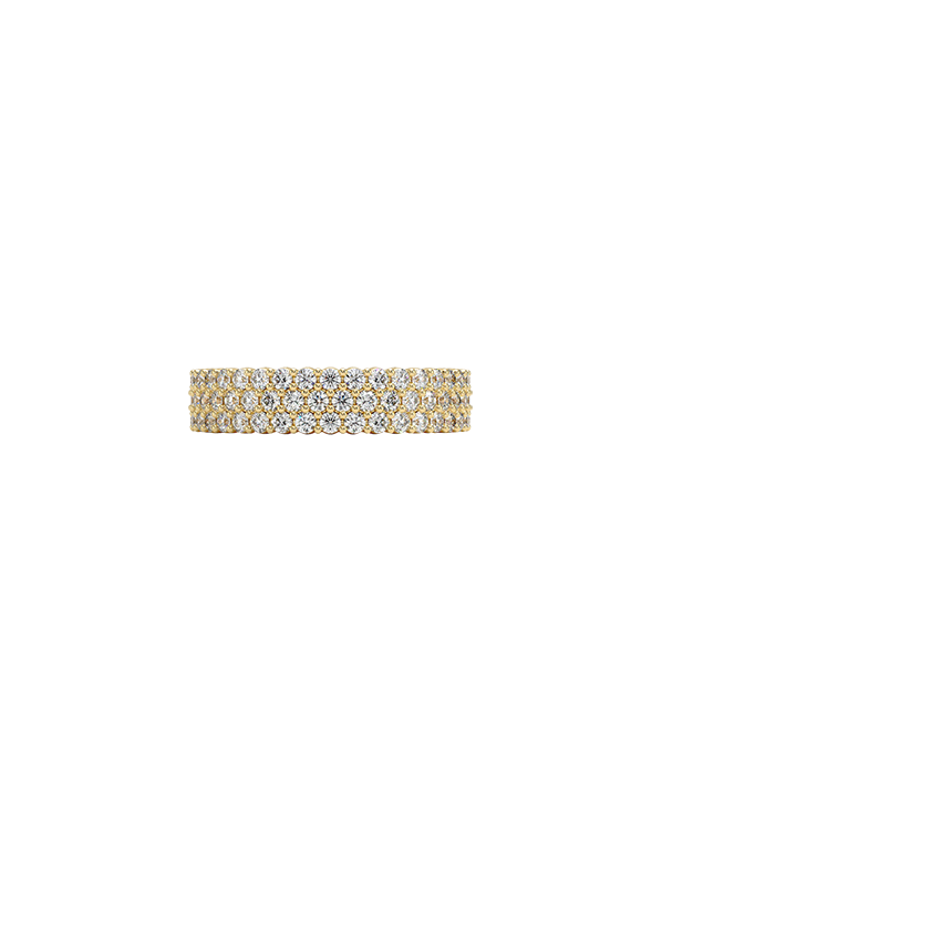 Arista Eternity Diamond Ring Yellow Gold 18k Eternity Band