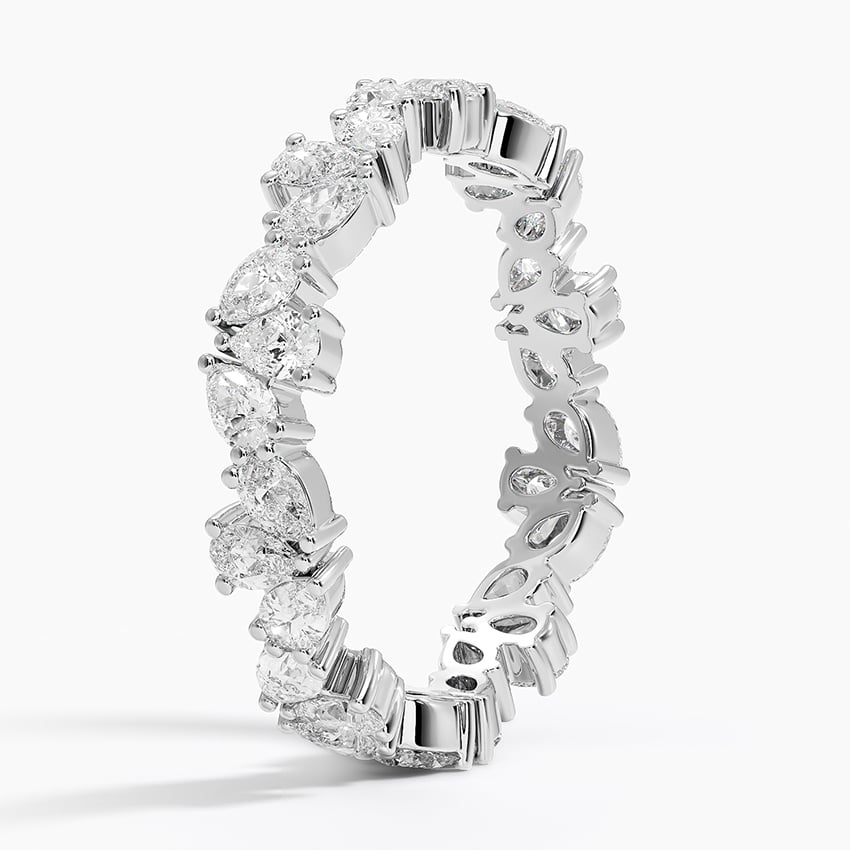Clemente Eternity Diamond Ring Platinum Eternity Band