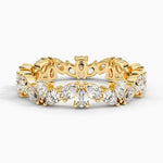 Clemente Eternity Diamond Ring Yellow Gold 18k Eternity Band