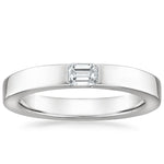 Jordan Diamond 3mm Wedding Ring Platinum Wedding Band