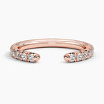 Sienna Three-Quarter Coverage Diamond Open Ring (1/2 ct. tw.) Rose Gold 18k Wedding Band