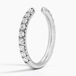 Sienna Three-Quarter Coverage Open Lab Diamond Ring (1/2 ct. tw.) Platinum Wedding Band