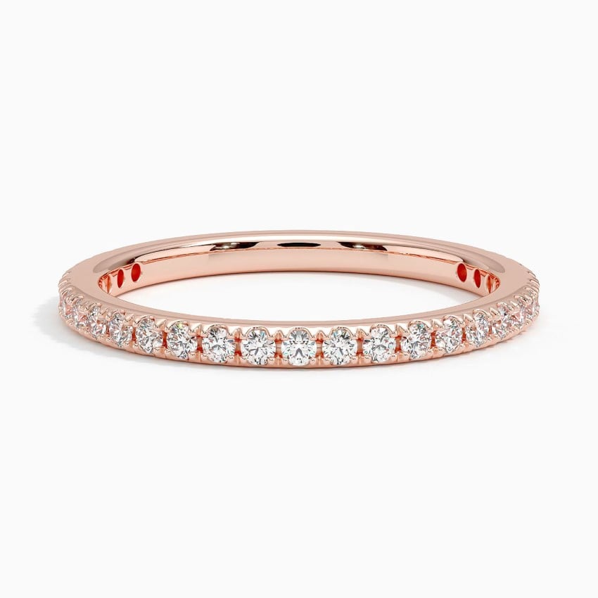 Bliss Three-Quarter Coverage Diamond Ring (1/3 ct. tw.) Rose Gold 18k Wedding Band