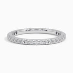 Bliss Three-Quarter Coverage Diamond Ring (1/3 ct. tw.) Platinum Wedding Band