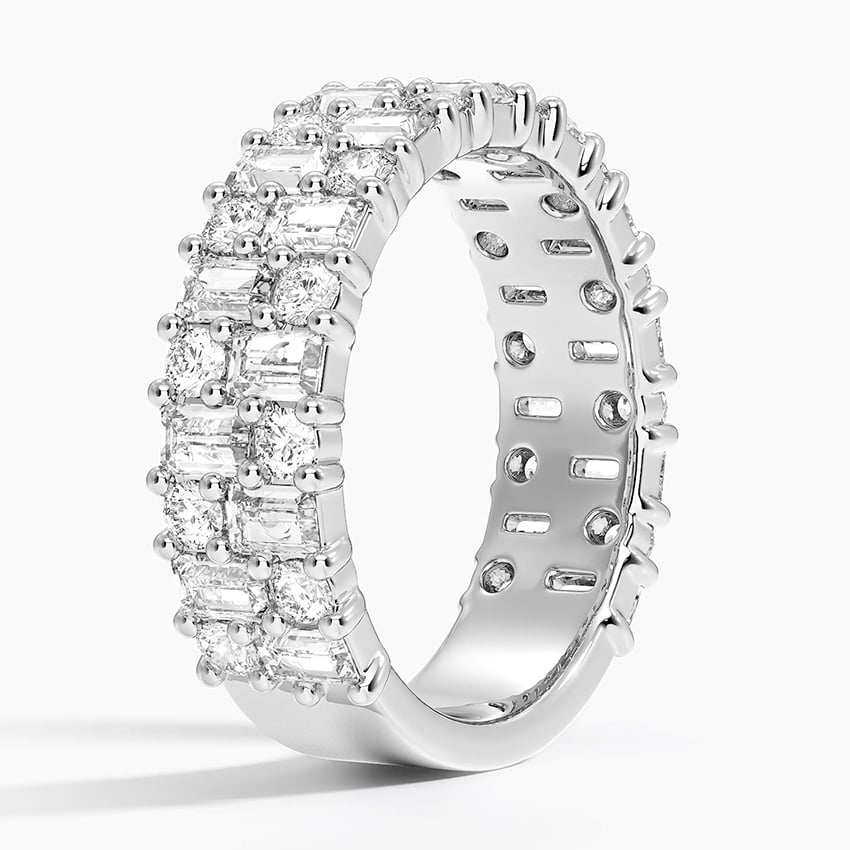 Esther Lab Diamond Ring (2 1/8 ct. tw.) Platinum Wedding Band