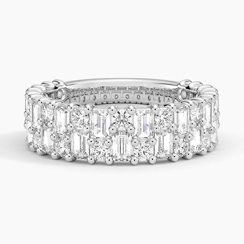 Esther Lab Diamond Ring (2 1/8 ct. tw.) Platinum Wedding Band