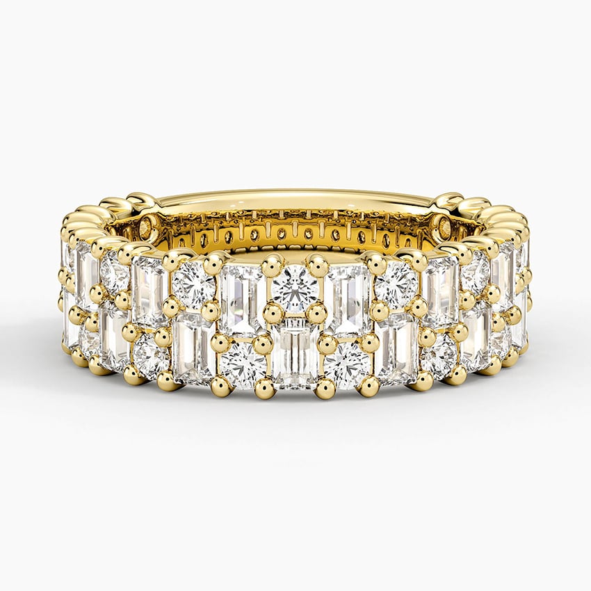 Esther Lab Diamond Ring (2 1/8 ct. tw.) Yellow Gold 18k Wedding Band