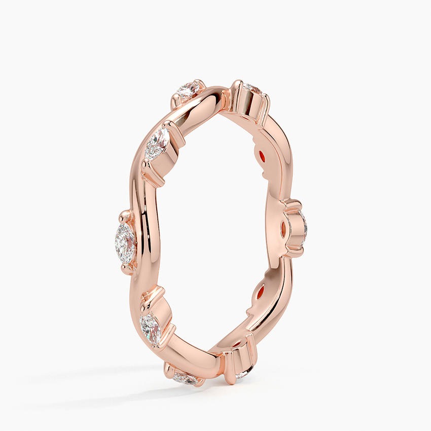 Winding Willow Eternity Diamond Ring (1/3 ct. tw.) Rose Gold 18k Eternity Band