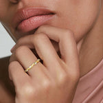Winding Willow Eternity Diamond Ring (1/3 ct. tw.) Yellow Gold 18k Eternity Band