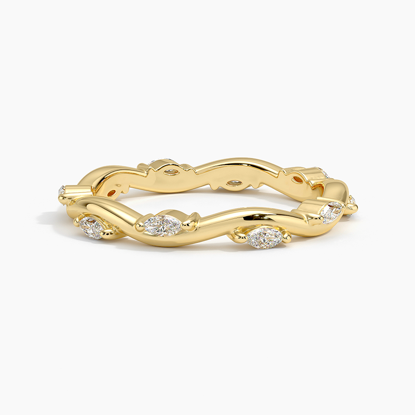 Winding Willow Eternity Diamond Ring (1/3 ct. tw.) Yellow Gold 18k Eternity Band