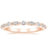 Odette Diamond Ring (1/4 ct. tw.) Rose Gold 18k Wedding Band