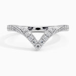 Elongated Chiara Diamond Ring (1/3 ct. tw.) Platinum Wedding Band