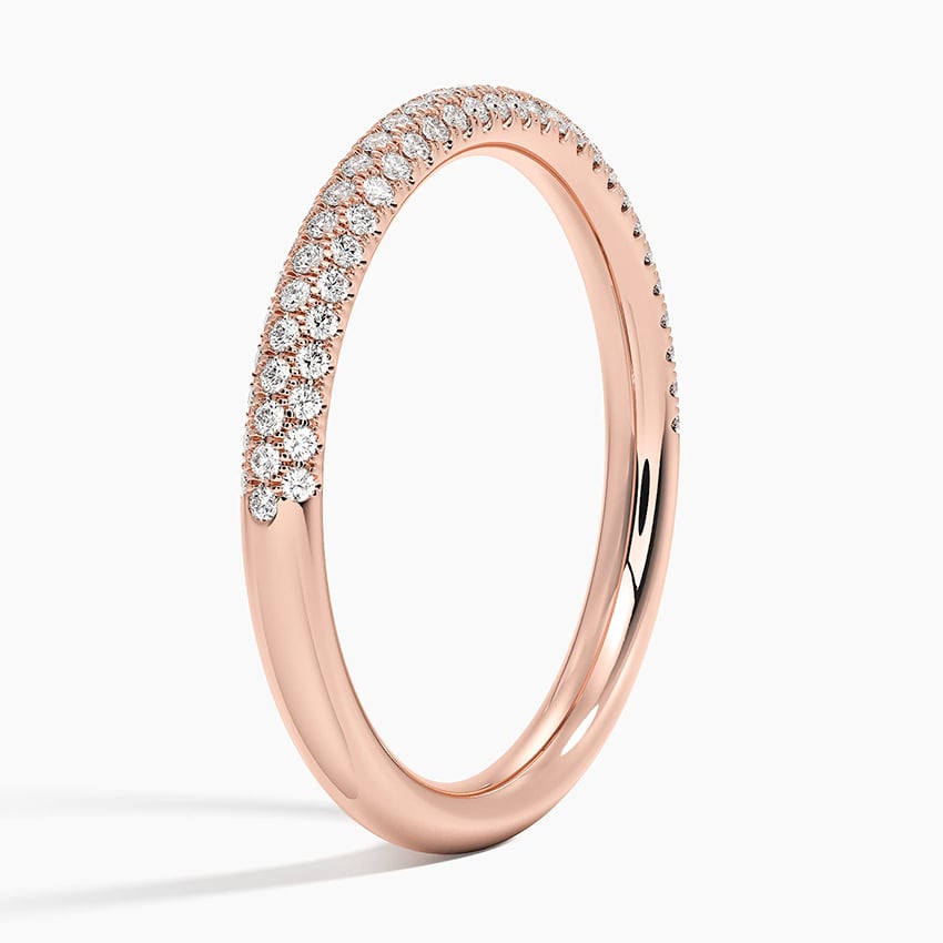 Valencia Lab Diamond Ring (1/3 ct. tw.) Rose Gold 18k Wedding Band