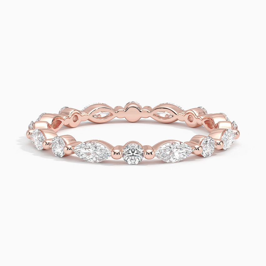 Versailles Eternity Diamond Ring (3/4 ct. tw.) Rose Gold 18k Eternity Band