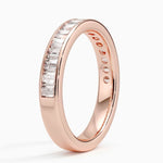 Channel Set Baguette Diamond Ring (1 ct. tw.) Rose Gold 18k Wedding Band