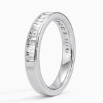 Channel Set Baguette Diamond Ring (1 ct. tw.) Platinum Wedding Band