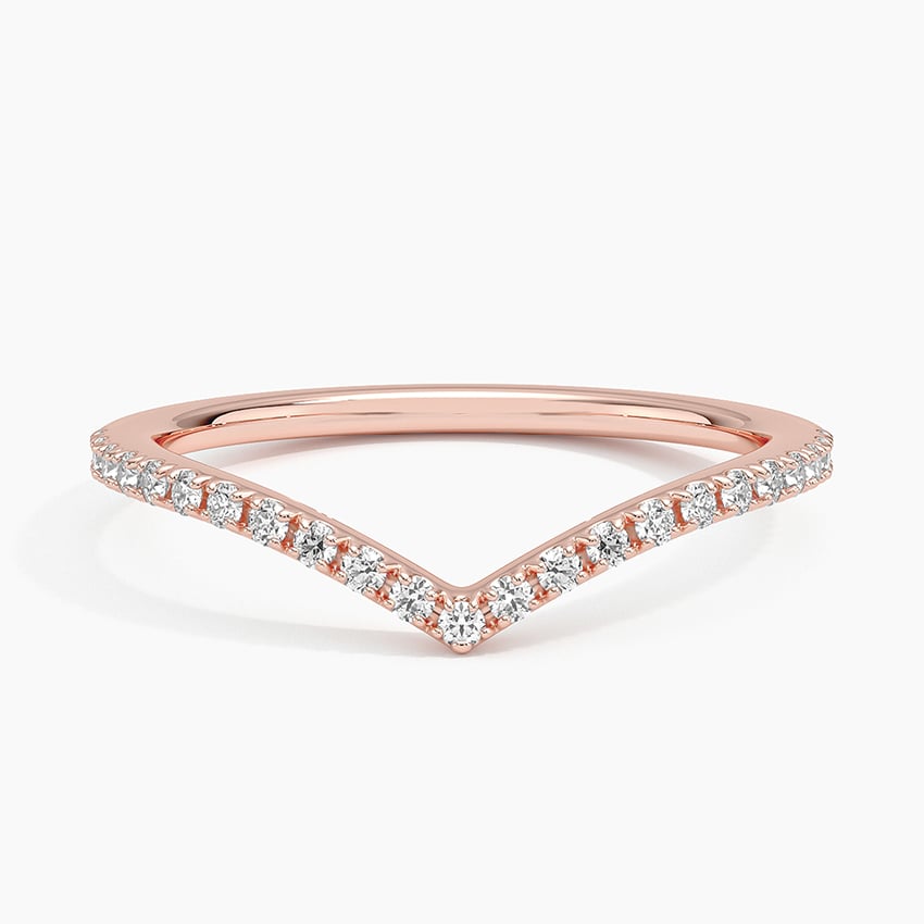 Flair Diamond Ring (1/6 ct. tw.) Rose Gold 18k Wedding Band