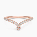Entwined Contour Diamond Ring (1/5 ct. tw.) Rose Gold 18k Wedding Band